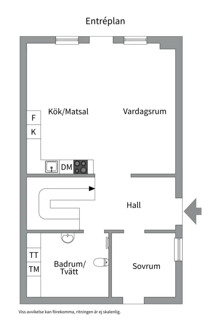 Planritning för Runstens byväg 84
