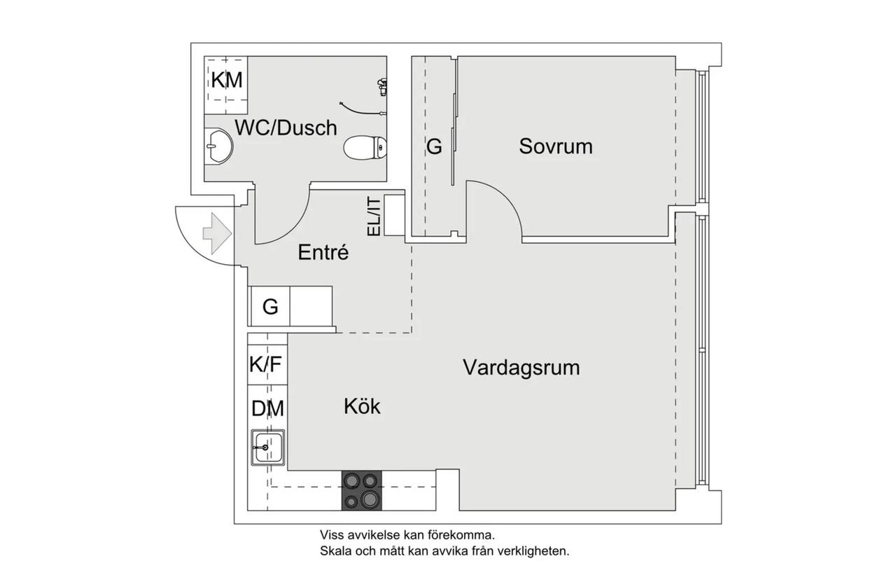 Floor plan for Gustaf de Lavals väg 6