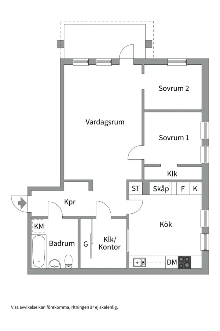 Planritning för Ornövägen 10