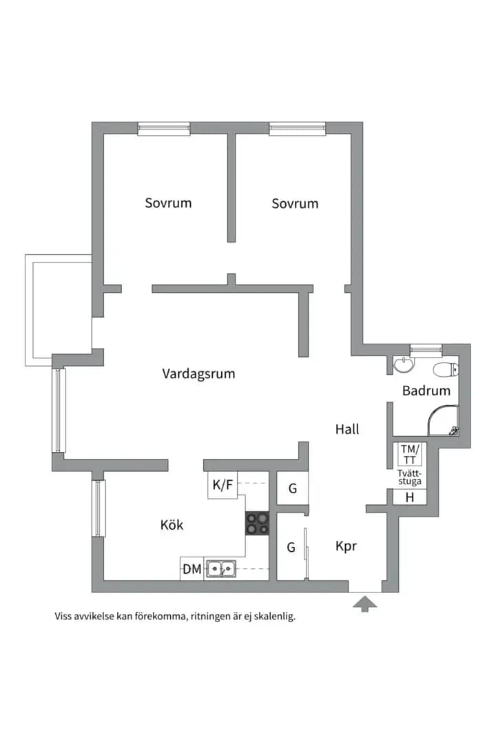 Floor plan for Ekuddsvägen 4, 10/10tr