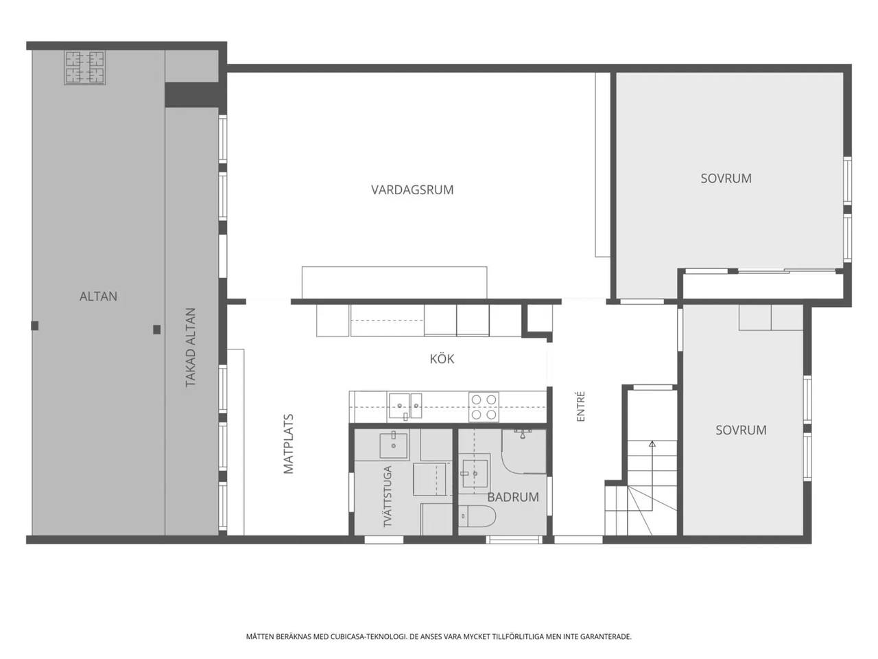 Floor plan for Kvarnvingegatan 8