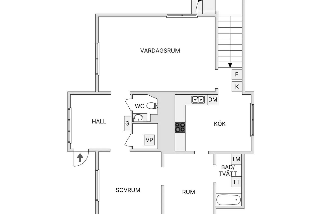 Floor plan for Aspövägen 62