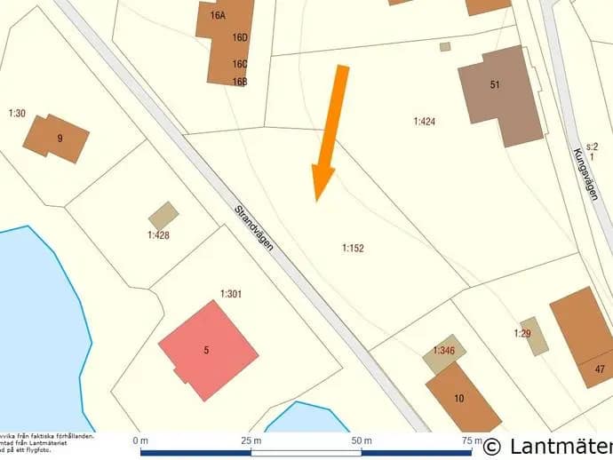 Planritning för Strandvägen 12