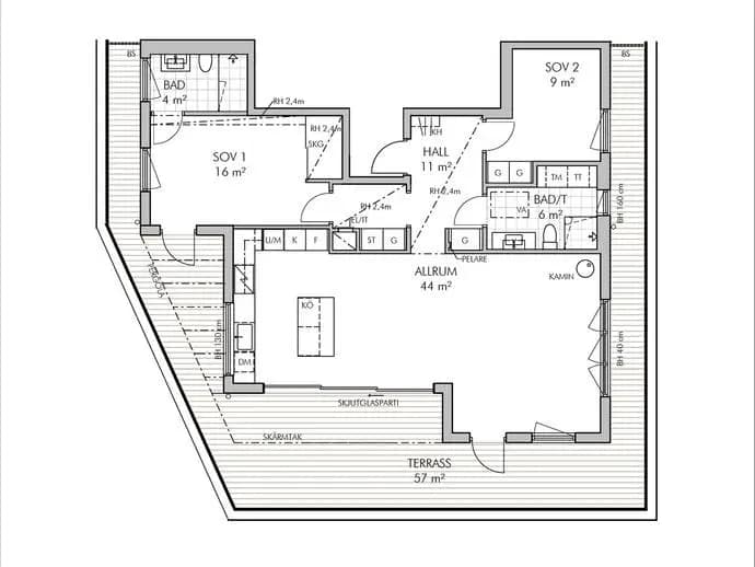 Floor plan for Bobergsgatan