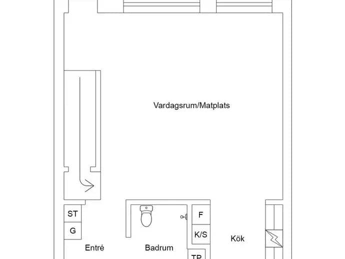Floor plan for Hällestadsvägen 25 a