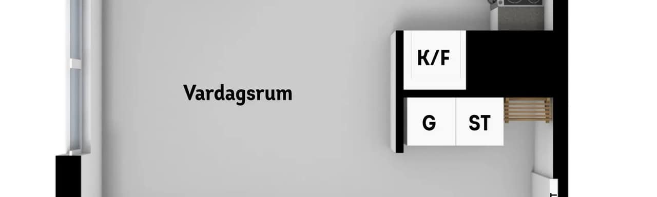 Planritning för Älvsjö stationsgata 2B
