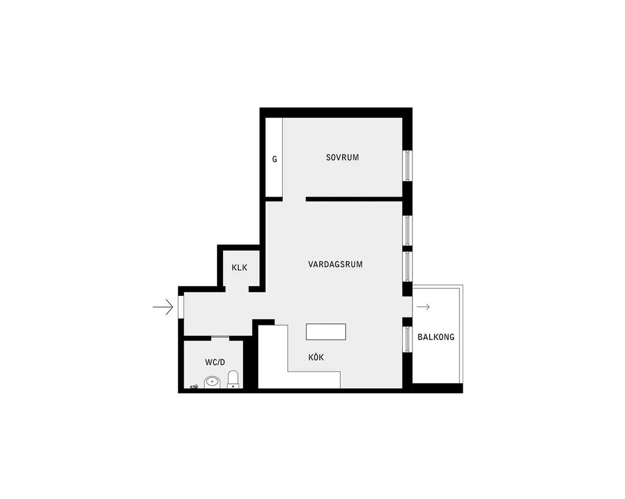 Floor plan for Norrskensbacken 19