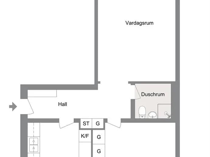 Floor plan for Bålstavägen 8