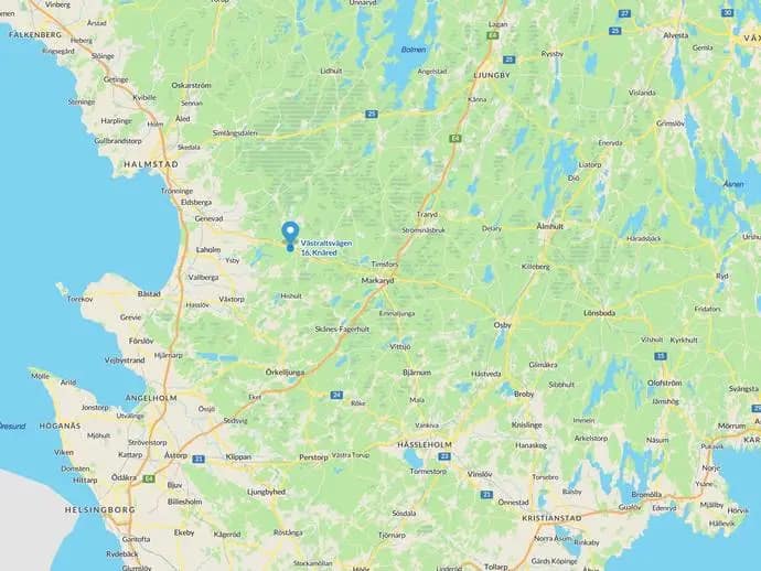 Planritning för Västraltsvägen 16