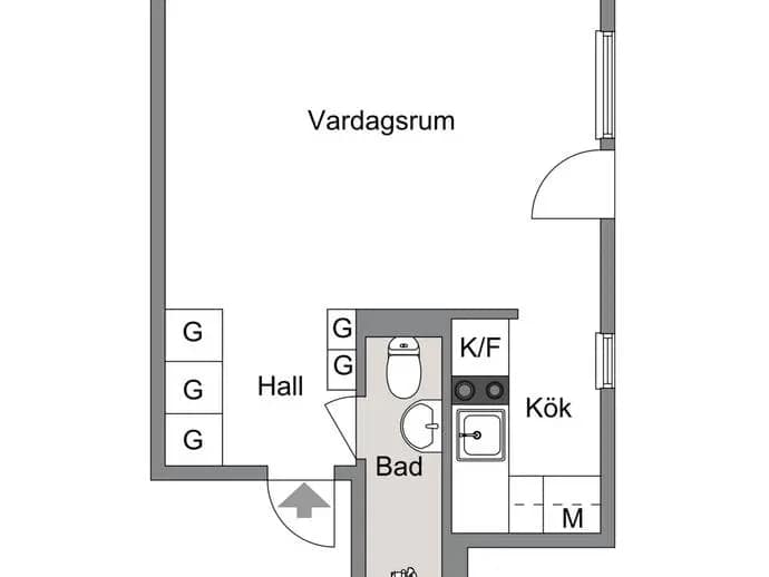 Floor plan for Silvermyntsgatan 16