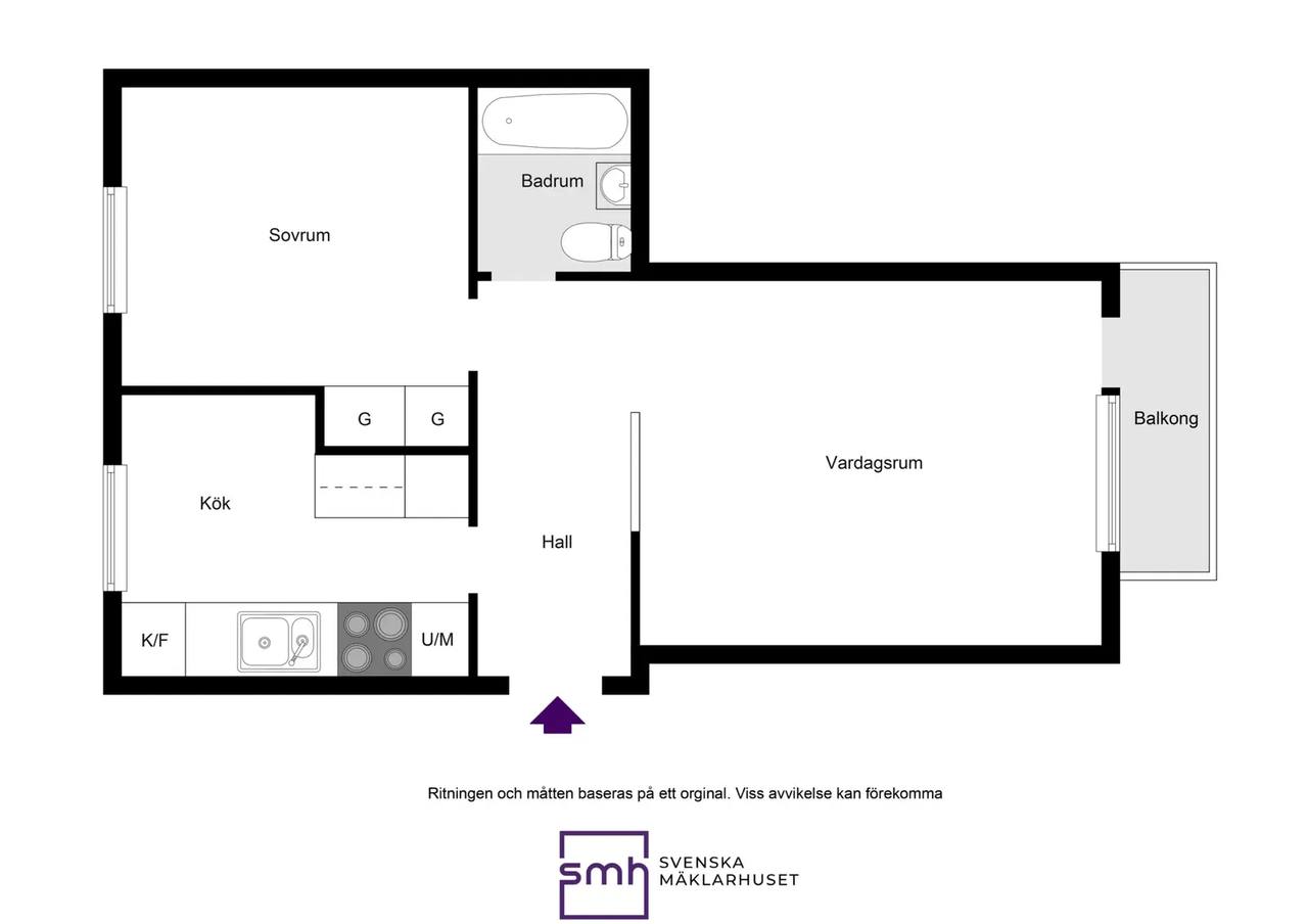 Floor plan for Köpmansgatan 2A