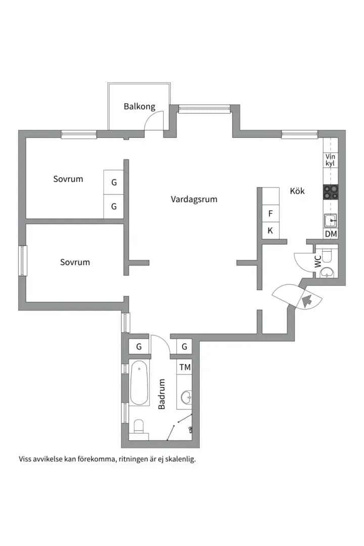 Floor plan for Ekuddsvägen 1