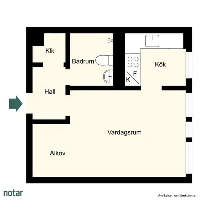 Floor plan for Grindtorpsvägen 33, vån 5