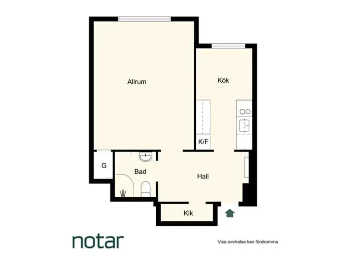 Planritning för Förrådsgatan 5, 5 av 5 tr