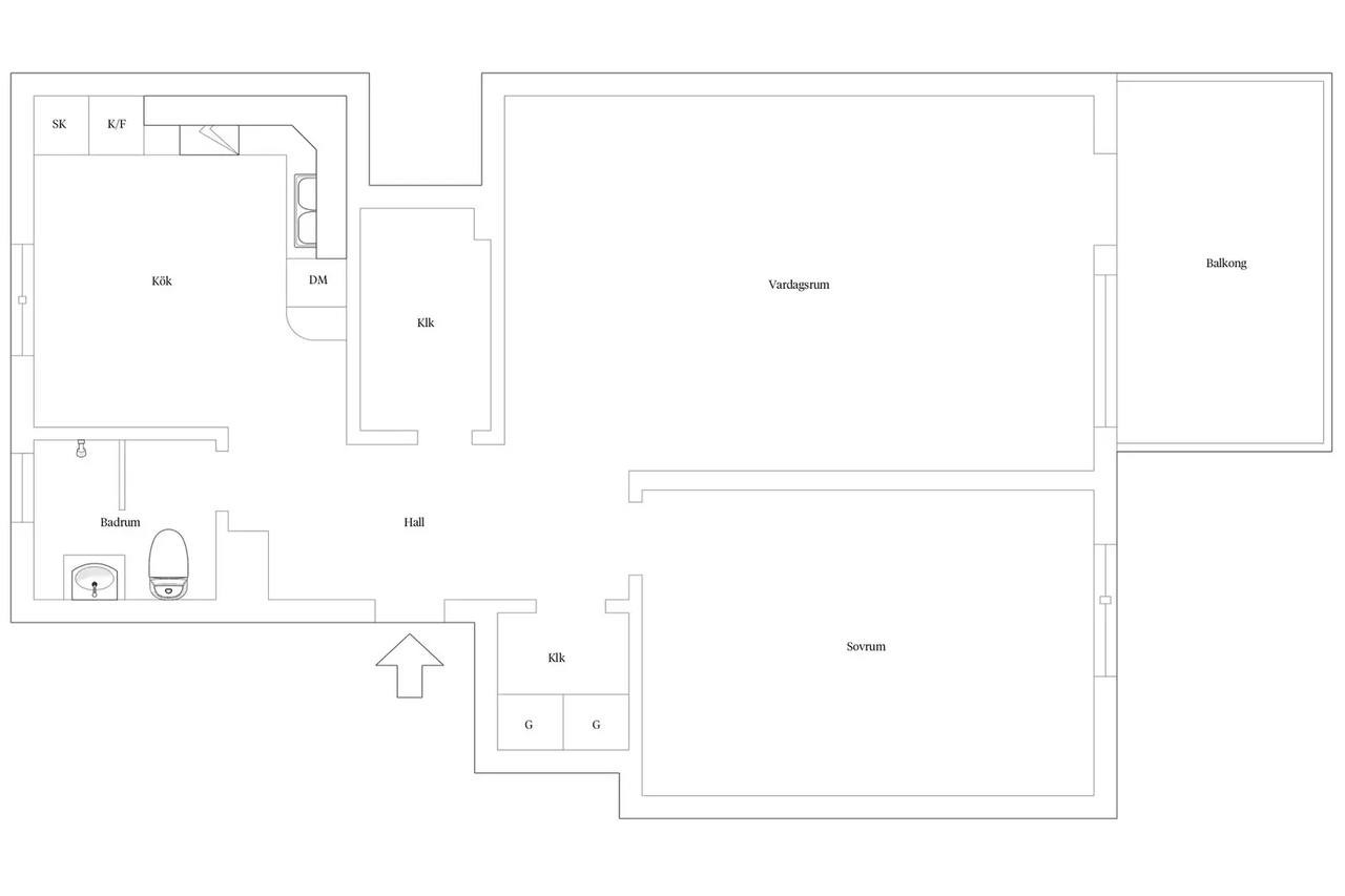 Floor plan for Slättadammsgatan 7D