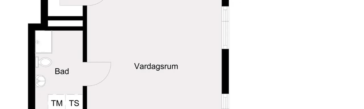Planritning för Vallavägen 12