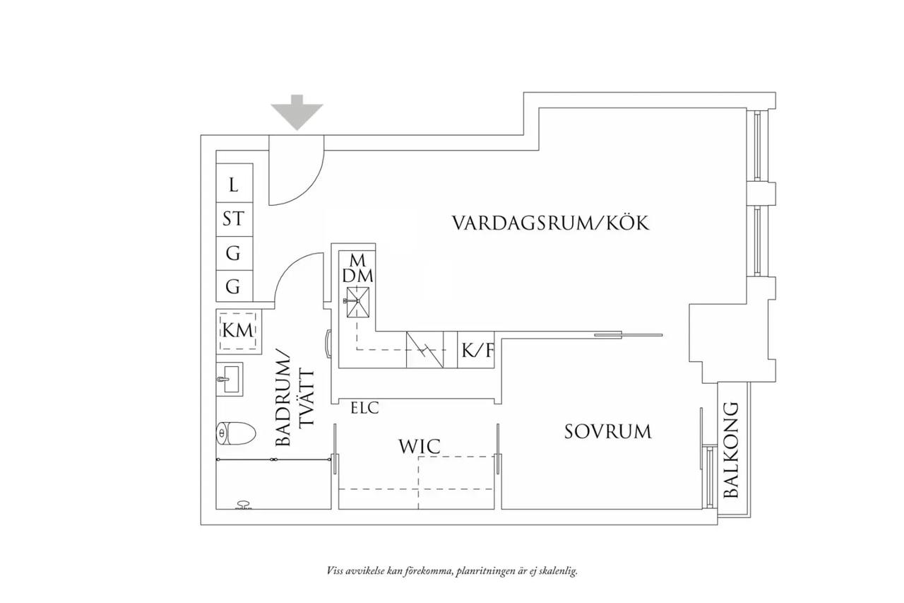 Floor plan for Lodjursstråket 1 Karlatornet