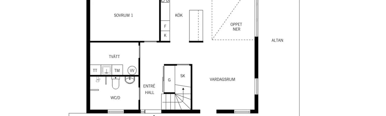 Planritning för Högmora ringväg 9H
