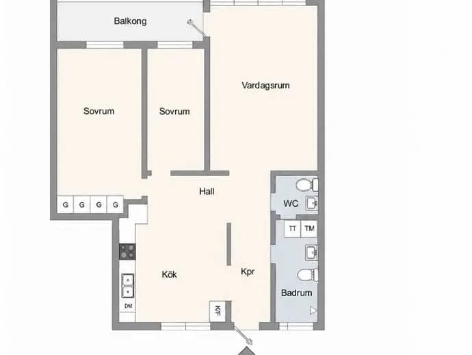 Planritning för Sibbarpsgränd 39
