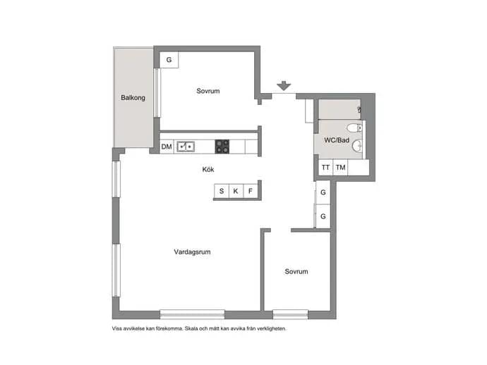 Floor plan for Styresman Sanders väg 6