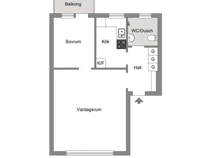 Planritning för Wahlbergsgatan 11