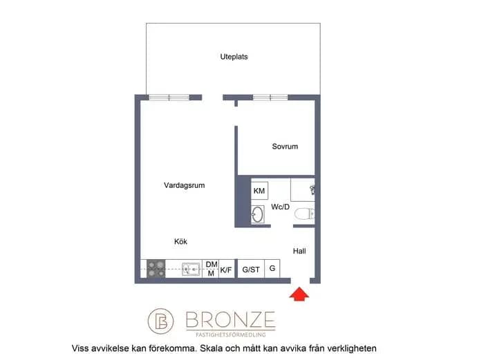 Planritning för Boplatsvägen 19