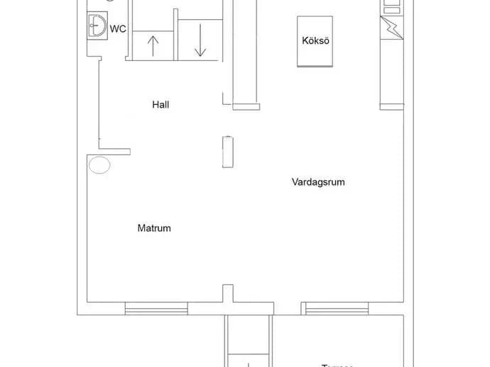 Floor plan for Körsbärsvägen 18
