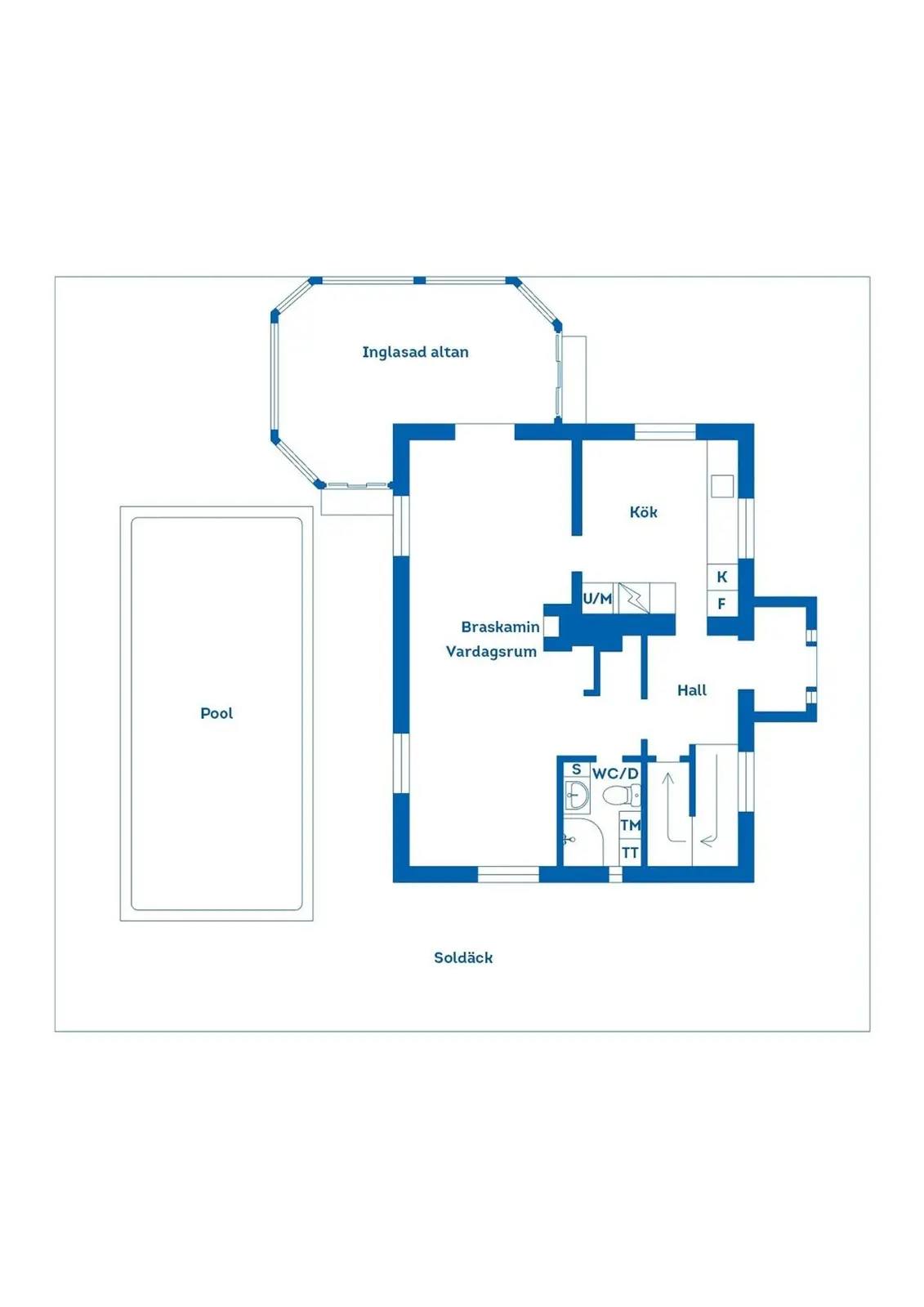 Planritning för Mariebergsgatan 4