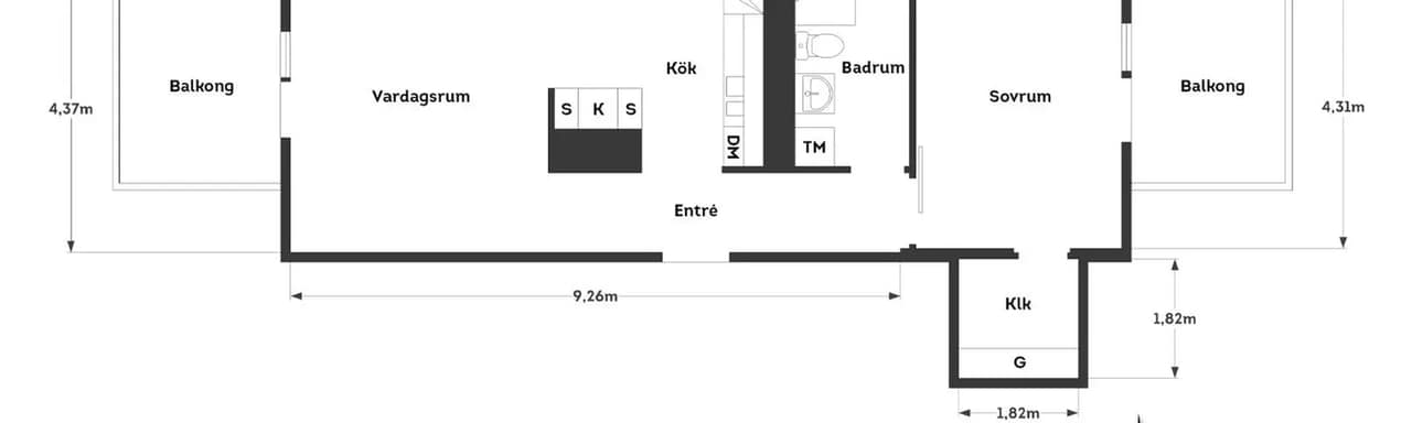 Floor plan for Bratteråsbacken 37