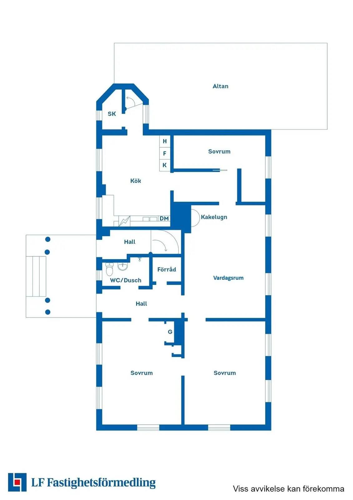 Planritning för Aratorpsvägen 30