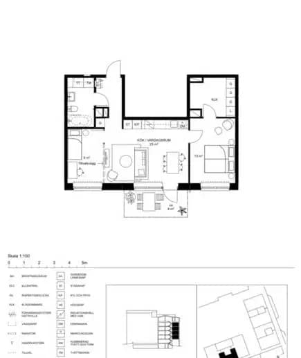 Floor plan for Skördevägen 49
