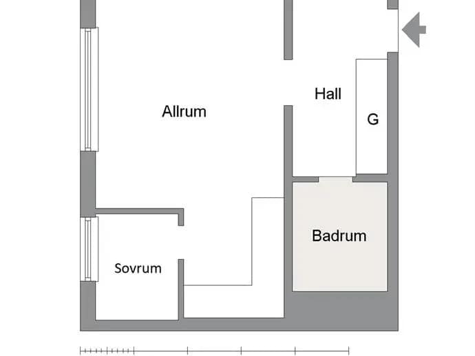 Floor plan for Stråvägen 2