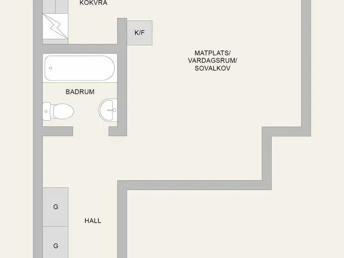 Floor plan for Höjdgatan 7