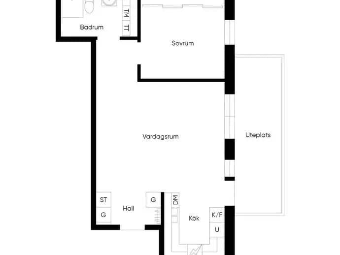 Planritning för Engelbrektsgatan 20B