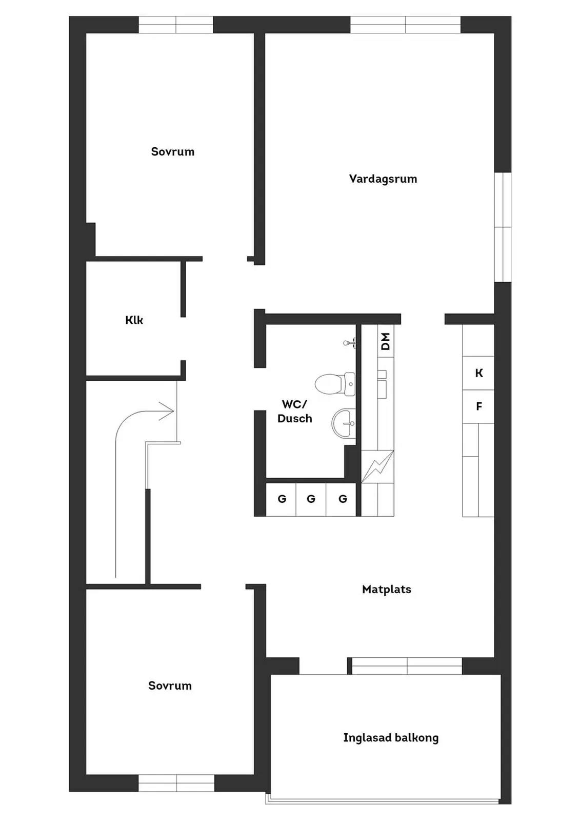 Planritning för Frimans väg 111