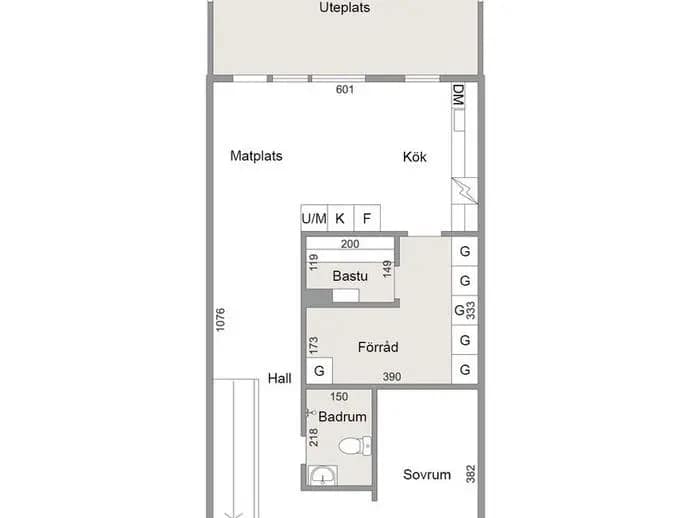 Floor plan for Västerslänt 29