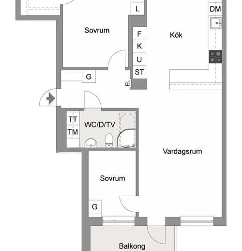Floor plan for Ursviks Allé 49