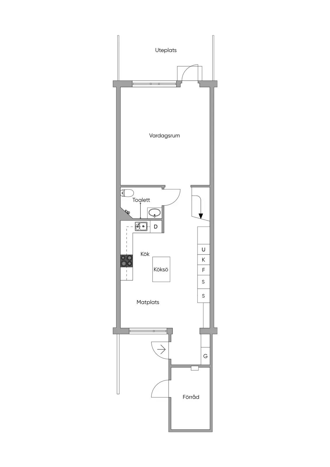 Planritning för Rapsodivägen 199
