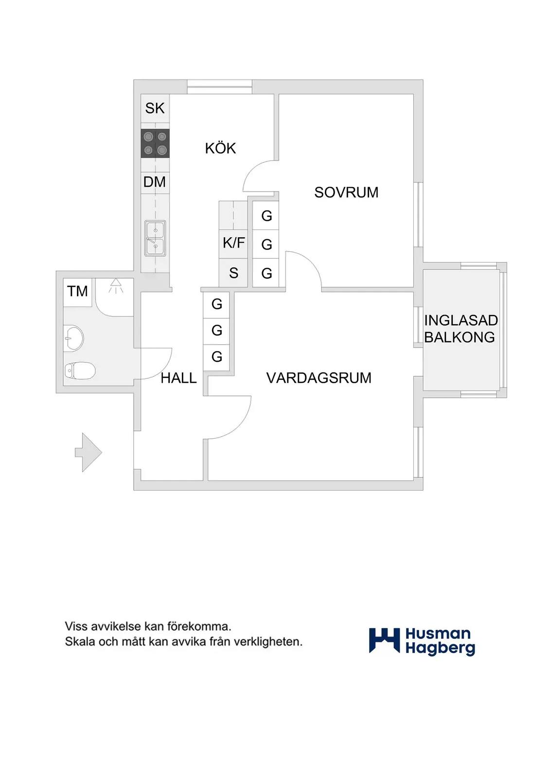 Floor plan for Nydalavägen 10