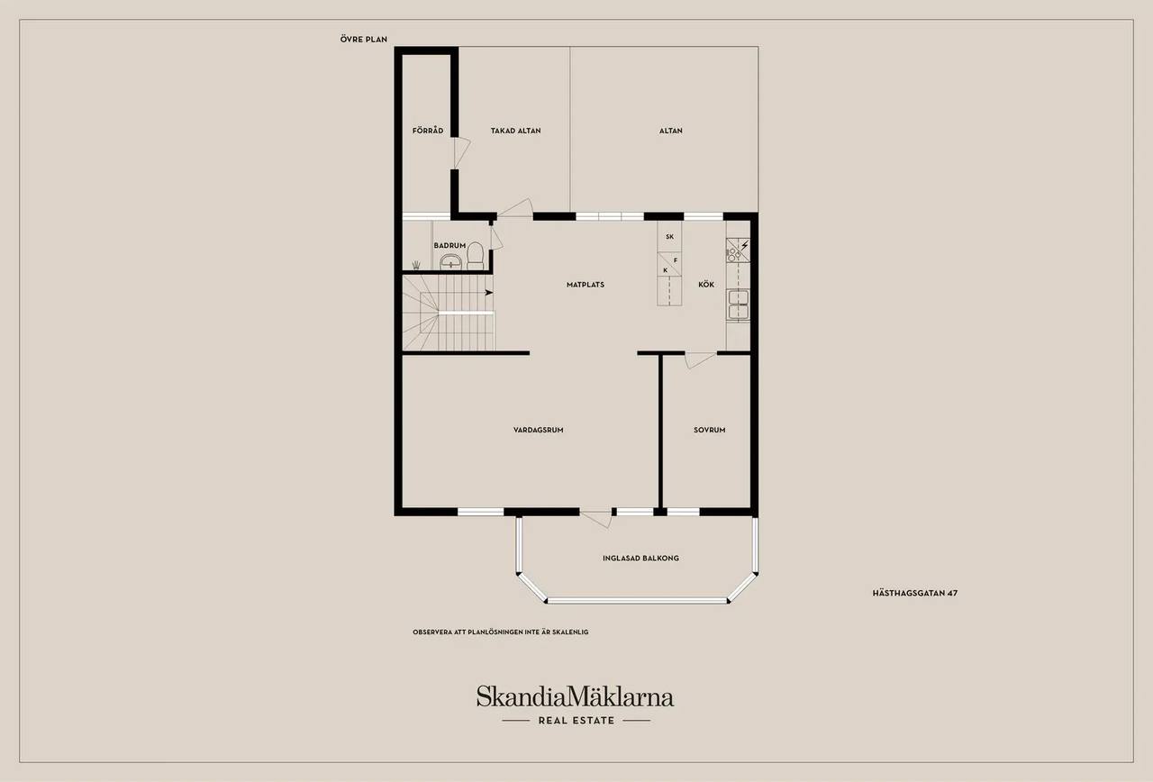 Floor plan for Hästhagsgatan 47