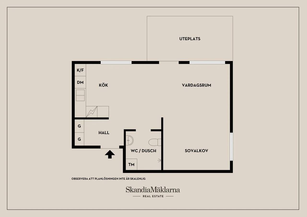 Floor plan for Drottningholmsvägen 282