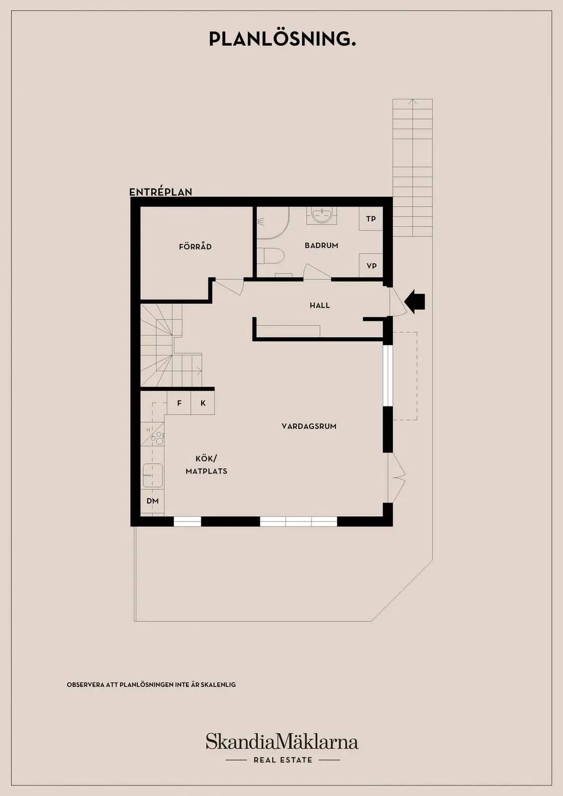 Planritning för Bygdegårdsvägen 22D