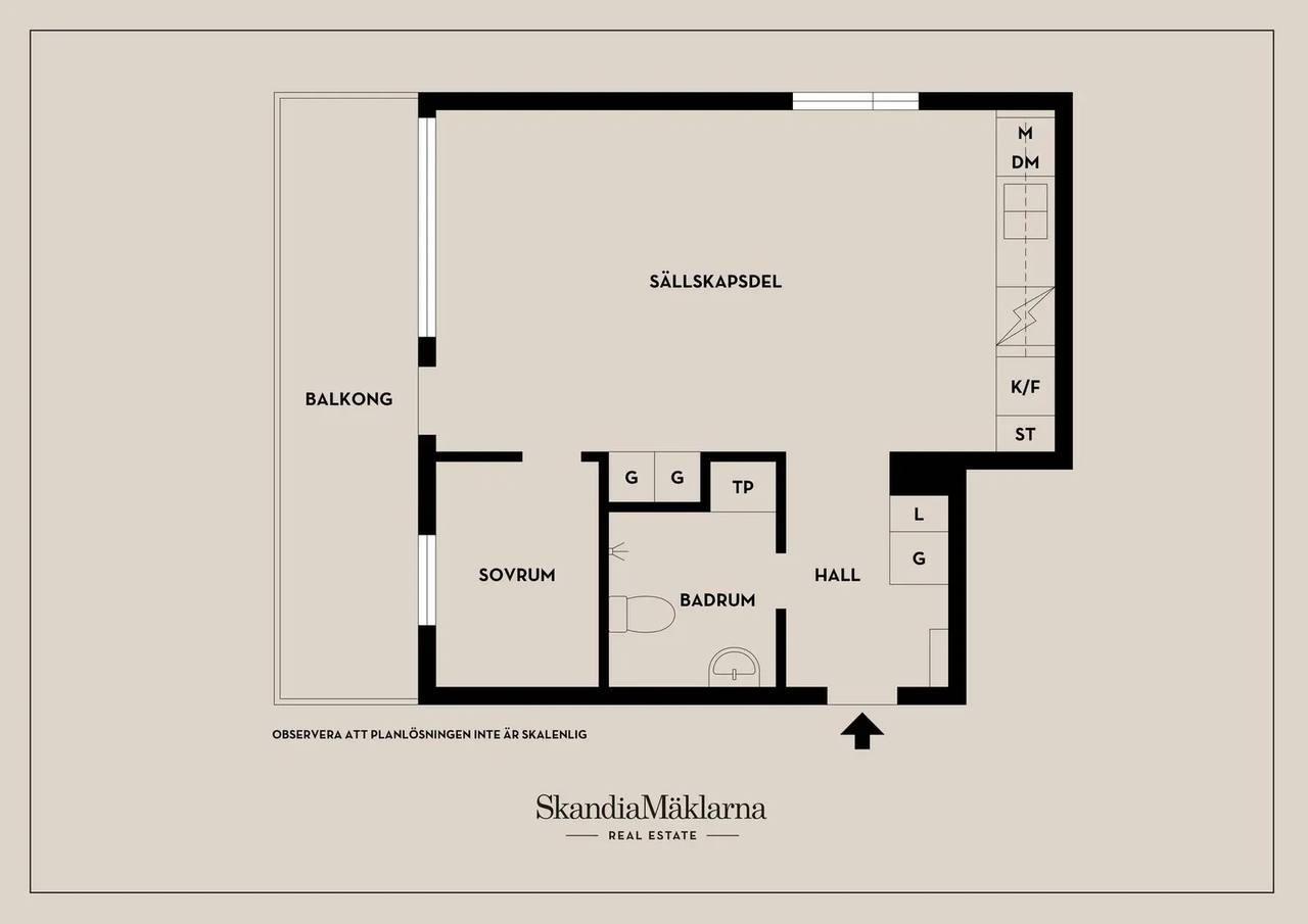 Floor plan for Mattvägen 3