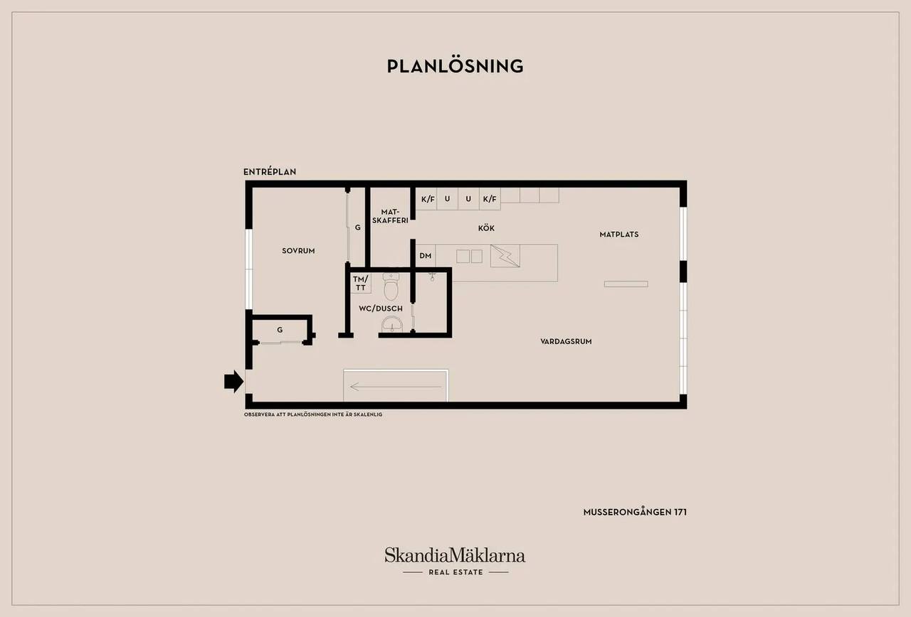 Planritning för Musserongången 171