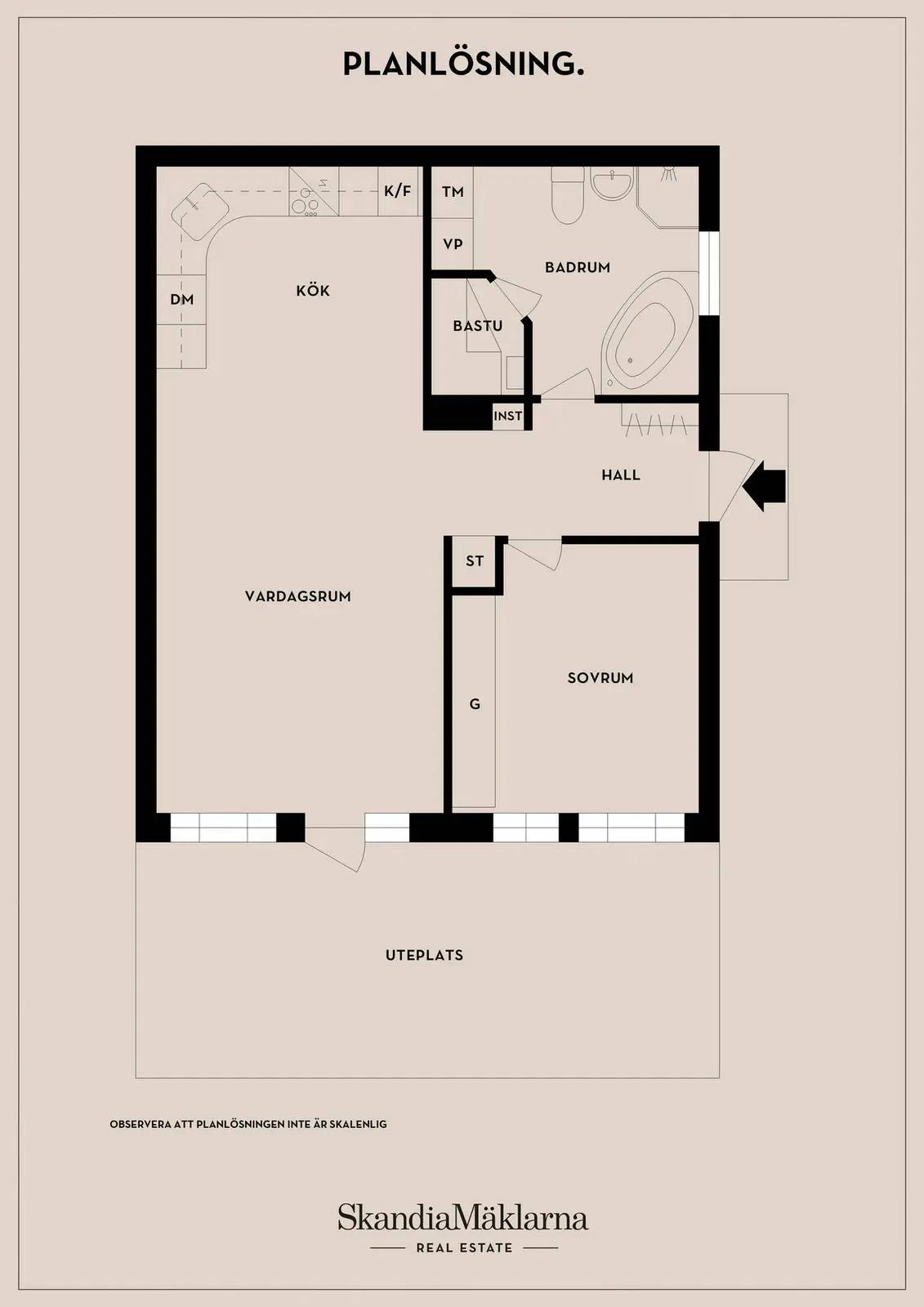 Floor plan for Ladbacksvägen 11A