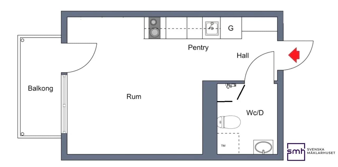 Floor plan for Flyginfarten 14