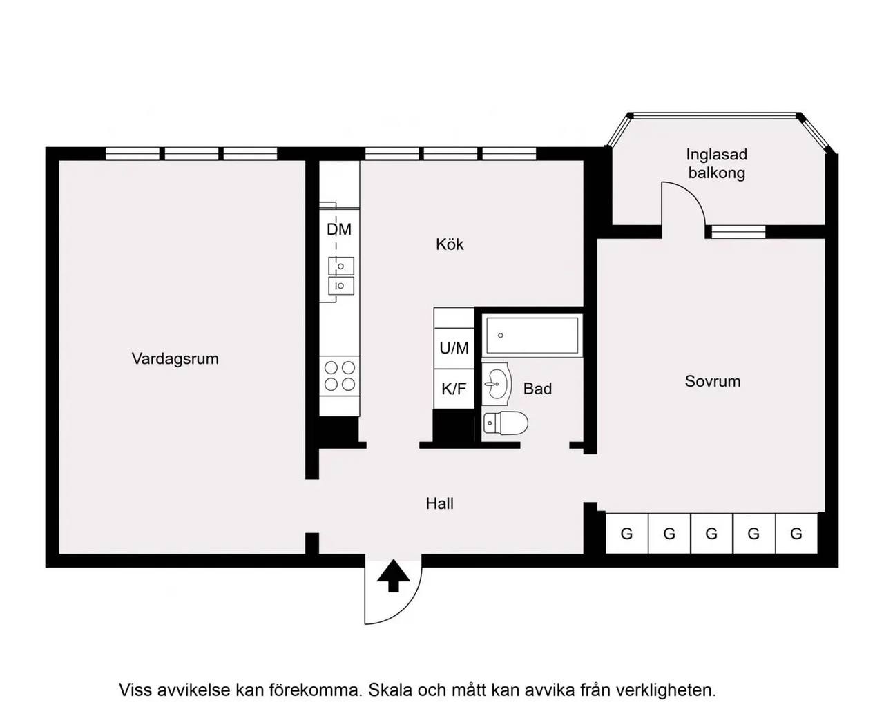 Floor plan for Serenadgatan 70