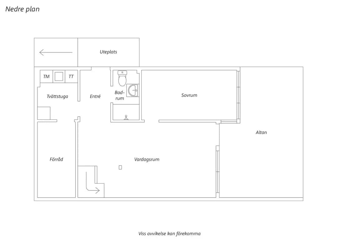 Floor plan for Löparvägen 19