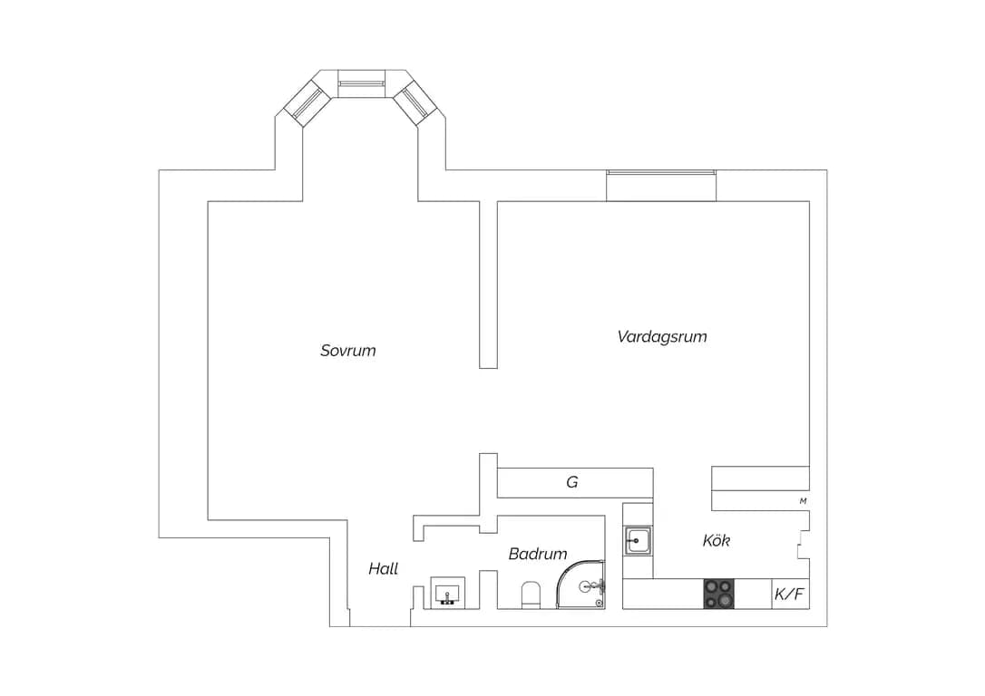 Planritning för Klostergatan 11
