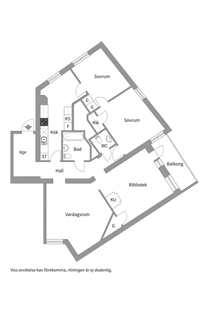 Floor plan for Johannes plan 3